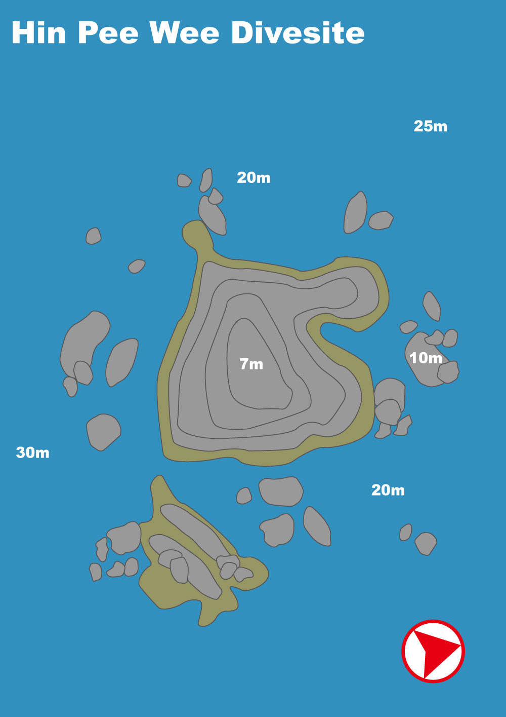 イメージ／タオ島ダイビングポイントマップ／ヒンピーウィー（パソコン用の画像）
