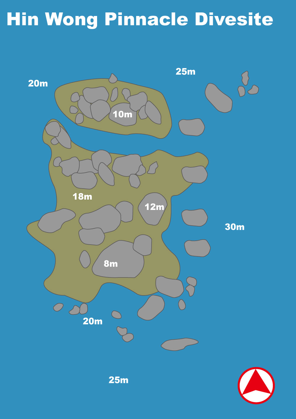 イメージ／タオ島ダイビングポイントマップ／ヒンウォンピナクル（パソコン用の画像）