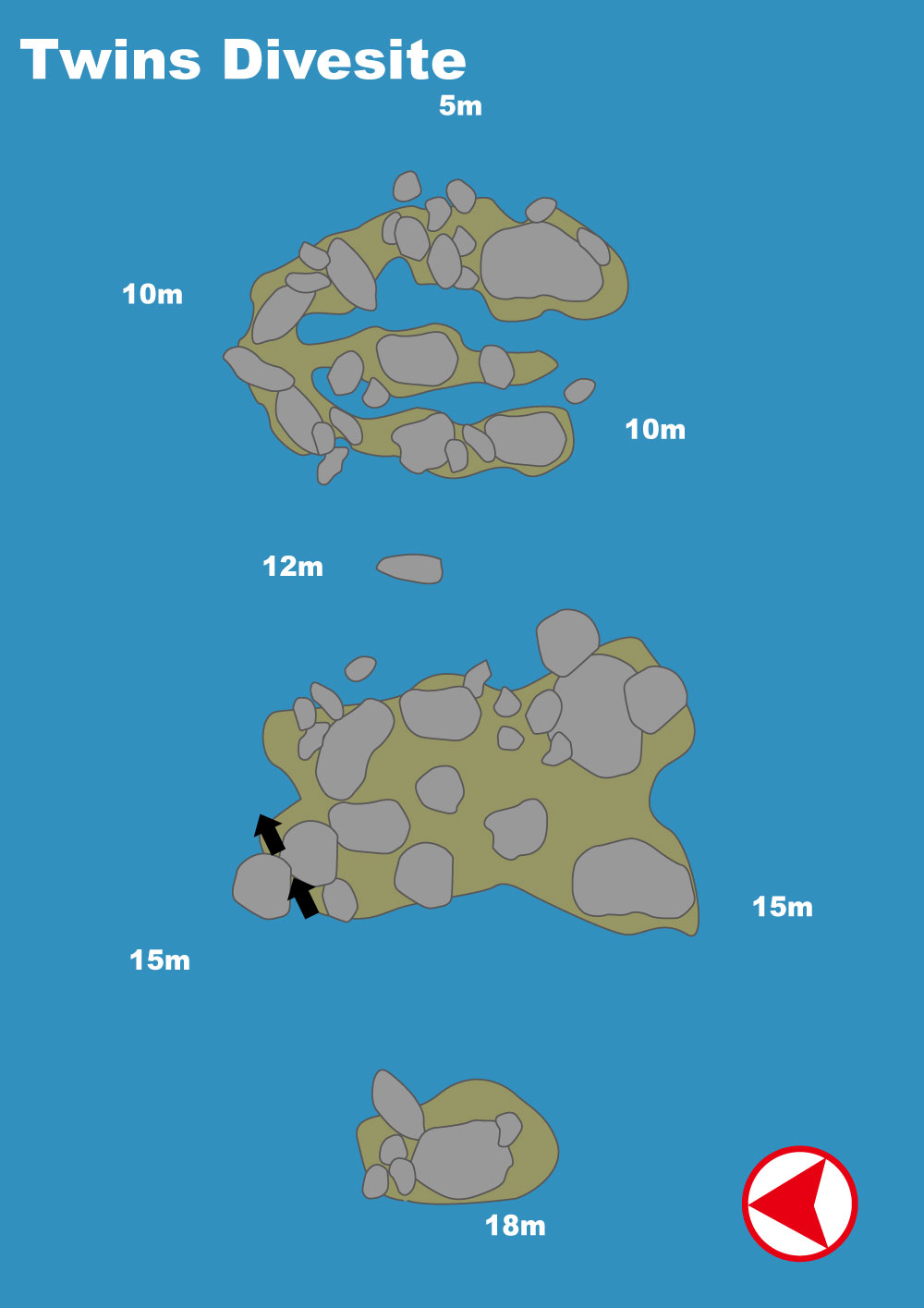 イメージ／タオ島ダイビングポイントマップ／ツインズ（パソコン用の画像）